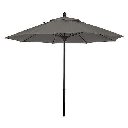 Fiberbuilt Market Umbrella 8Rib Push Up, Grey, 7.5 ft. 7MPUK-4644
