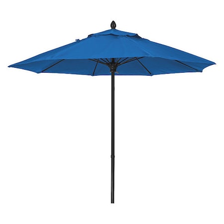 Fiberbuilt Market Umbrella 8Rib Push Up, Blue, 7.5 ft. 7MPUK-4601