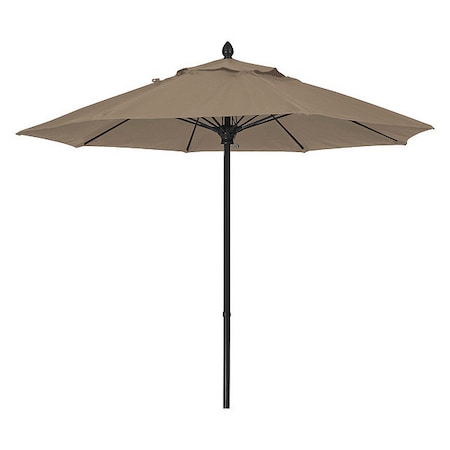 Fiberbuilt Market Umbrella 8Rib Push Up, Taupe, 7.5 ft. 7MPUK-4648