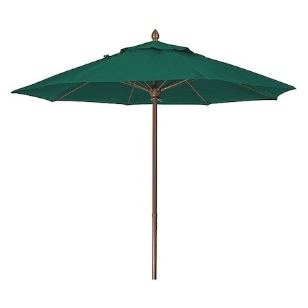 Fiberbuilt Market Umbrella 8Rib Push Up Cb, Green, 7.5ft. 7MPUCB-4637