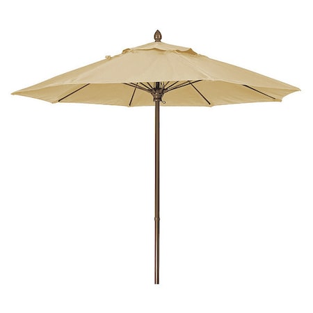 Fiberbuilt Mrkt Umbrella 8Rib PushUp Cb, Linen, 7.5Ft 7MPUCB-4633