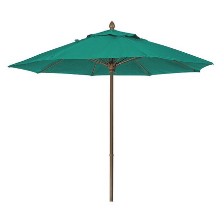 Fiberbuilt Mrkt Umbrella 8Rib Push Up Cb, Teal, 7.5Ft 7MPUCB-5456