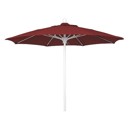 Fiberbuilt Market Umbrella 8Rib Push Up, Burgundy, 7.5 ft. 7MPUW-4631