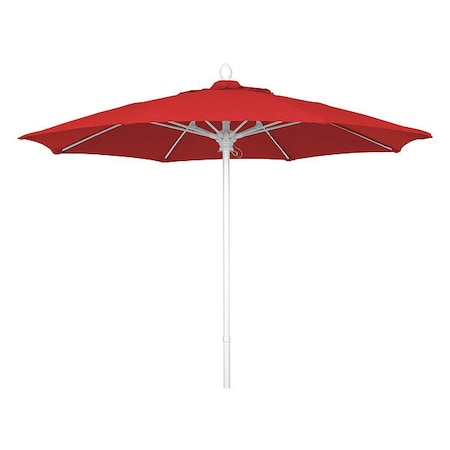 Fiberbuilt Market Umbrella 8Rib Push Up, Red, 7.5 ft. 7MPUW-4603