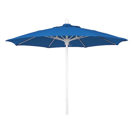 Fiberbuilt Market Umbrella 8Rib Push Up, Blue, 7.5 ft. 7MPUW-4601