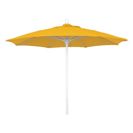 Fiberbuilt Market Umbrella 8Rib Push Up, Yellow, 7.5 ft. 7MPUW-4602