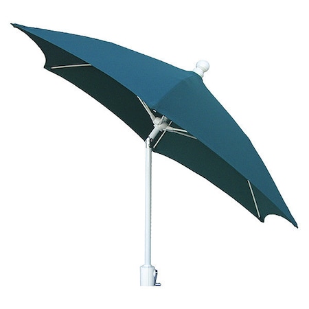 Fiberbuilt Patio Tilt Umbrella Crank White, Green, 7.5 ft. 7HCRW-T-FOREST GREEN