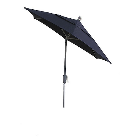Fiberbuilt Patio Tilt Umbrella Crnk, Navy Blue, 7.5Ft 7HCRW-T-NAVY BLUE