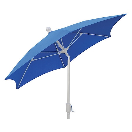 Fiberbuilt Patio Tilt Umbrella CrankW/Blue, 7.5 ft. 7HCRW-T-PACIFIC BLUE