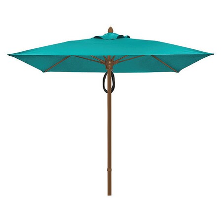 Fiberbuilt Mrkt Umbrella 4Rib Plly Pin, Aruba, 7.5Ft 7SQMPPCB-4612
