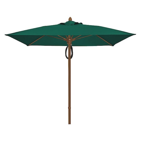 Fiberbuilt Mrkt Umbrella 4Rib Plly Pin Cb, Grn, 7.5Ft 7SQMPPCB-4637