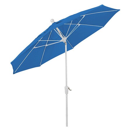 Fiberbuilt Home Patio Tilt Umbrella CrnkW/Blue, 9Ft 9HCRW-T-PACIFIC BLUE
