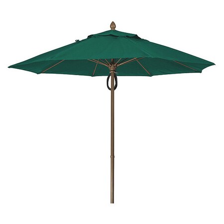 Fiberbuilt Market Umbrella 8Rib Pulley Pin Cb, Green, 9 ft. 9MPPCB-4637
