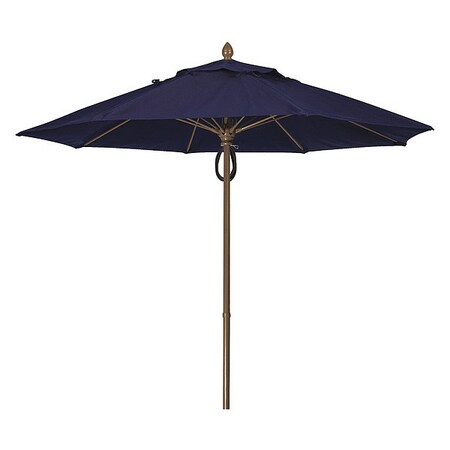 Fiberbuilt Market Umbrella 8Rib Pulley Pin Cb, Navy, 9ft. 9MPPCB-4646