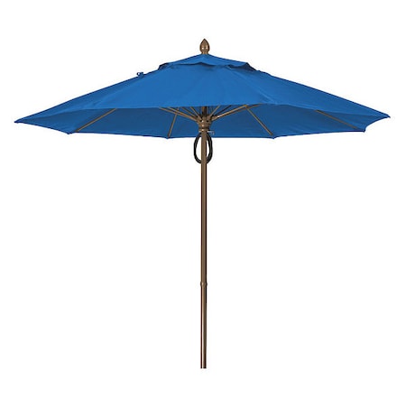 Fiberbuilt Market Umbrella 8Rib Pulley Pin Cb, Blue, 9ft. 9MPPCB-4601