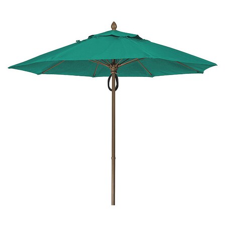 Fiberbuilt Market Umbrella 8Rib Pulley Pin Cb, Teal, 9ft. 9MPPCB-5456