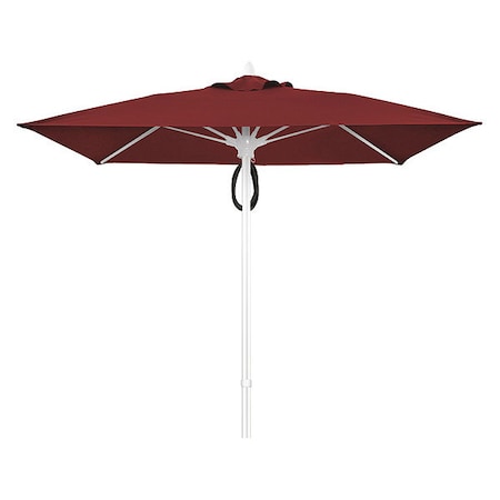 Fiberbuilt Mrkt Umbrella 4Rib Plly Pin, Brgndy, 7.5Ft 7SQMPPW-4631
