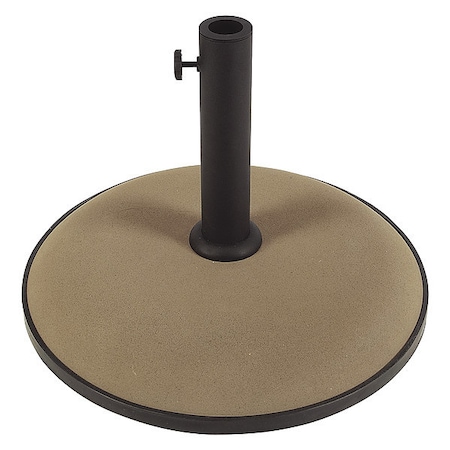 Fiberbuilt Cncrt Free Standing Umbrellas, Brown, 55Lb CB19C