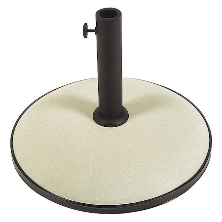 Fiberbuilt Cncrt Free Standing Umbrellase, Wht, 55Lb CB19W
