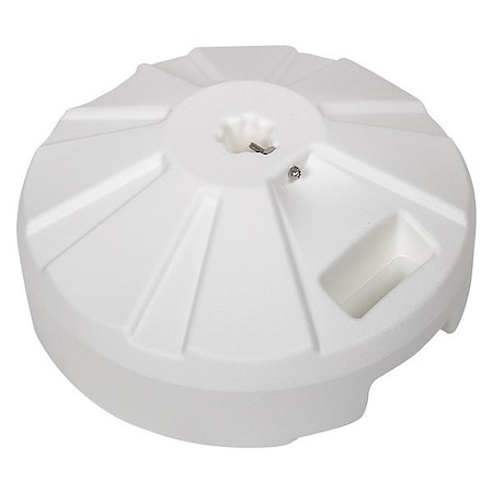 Fiberbuilt Plastic Umbrella Base Up To 50Lb, Wht, 16" PB16W