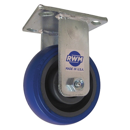 RWM Rigid Caster, 4", Blue 45-SWB-0420-R