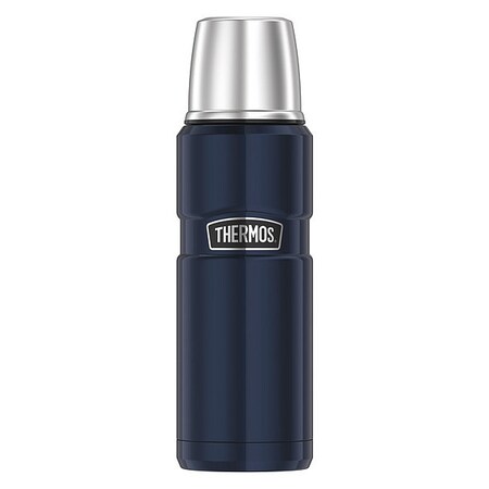 Thermos Stainless Steel Compact Bottle, 16 oz., Midnight Blue SK2000MBTRI4