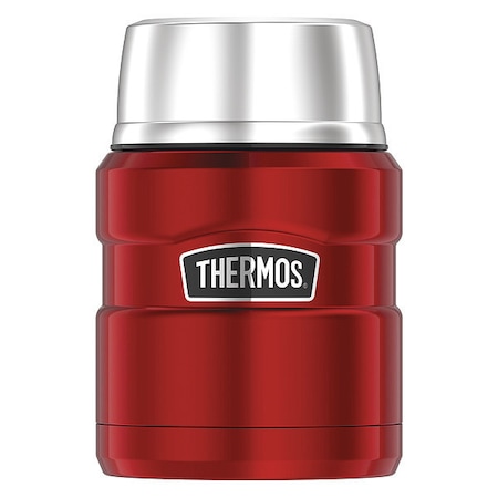 Thermos Stainless Steel Food Jar w/Folding Spoon, 16 oz., Cranberry SK3000CRTRI4