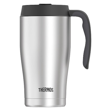 Thermos Stainless Steel Mug, 22 oz., Stainless Steel, Hot 5 Hrs, Cold 16 Hrs TS1030SS4