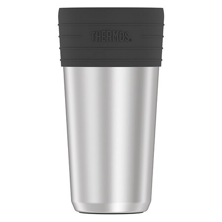 Thermos Stainless Steel Coffee Cup Insulator, Stainless Steel/Gray JCF600SS4