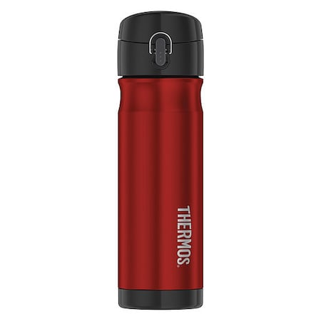Thermos Vac Ins Direct Drink Beverage Bottle, 16 oz., Cranberry/Black JMW500CR4