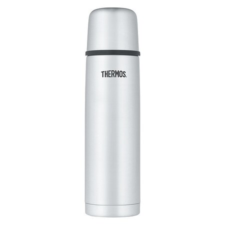 Thermos Compact Stainless Steel Bottle, 32 oz., Stainless Steel/Black FBB1000SS4