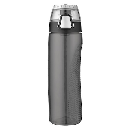 Thermos BPA Free Plastic Hydration Bottle w/Meter, 24 oz., Smoke HP4100SMTRI6