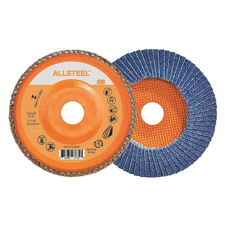 Walter Surface Technologies Allsteel Wire Brush Crimped Saucer 4" - Steel 13W431
