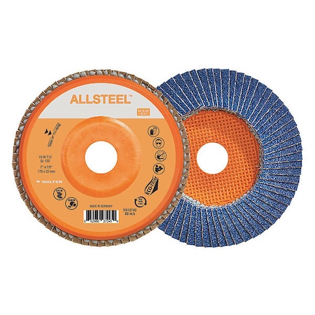 Walter Surface Technologies Allsteel Wire Brush Stringer Bead Wheel 6-7/8" - Steel 13W761