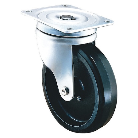 Revvo Swivel Caster Metric Plate, On Cast Iron 855-RTB