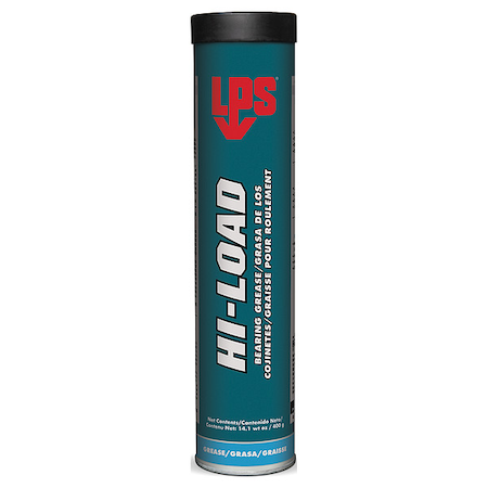 Lps Bearing Grease, Hi-Load, 14.1 oz, Cartridge, Blue/Black Paste 70414