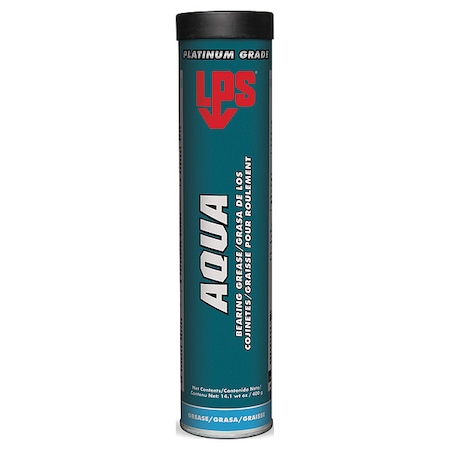 Lps Aqua Bearing Grease, 14 oz, Cartridge, Amber 70514