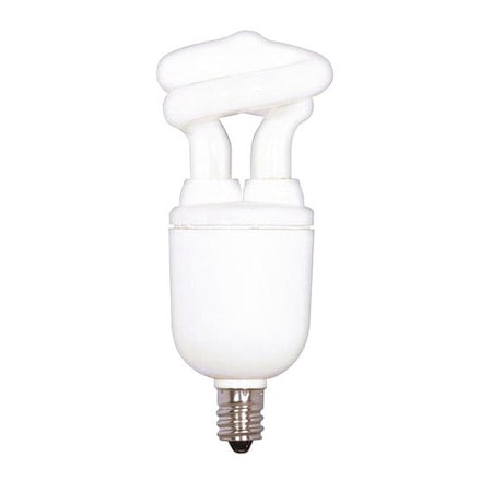 Satco 5W T2 LED Light Bulb - Candelabra Base - White Finish S7266