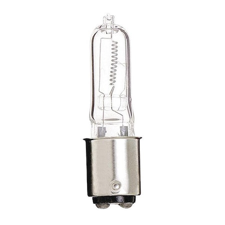 Satco Bulb, Halogen, 100W, T4, Bayonet Double Contact Base, Single Ended S3147
