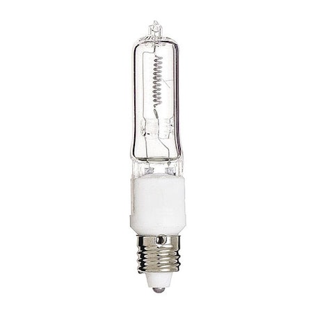 Satco 250W T4.5 Halogen Light Bulb - Mini Candelabra Base - Clear Finish S3487