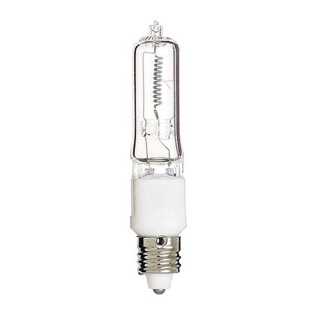Satco 150W T4.5 Halogen Light Bulb - Mini Candelabra Base - Clear Finish S3108