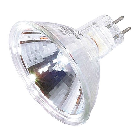 SATCO 20W MR16 Halogen Light Bulb - Miniature 2 Pin Round Base - Clear Finish S1966