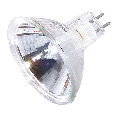 Satco 20W MR16 Halogen Light Bulb - Miniature 2 Pin Round Base - Clear Finish S1967