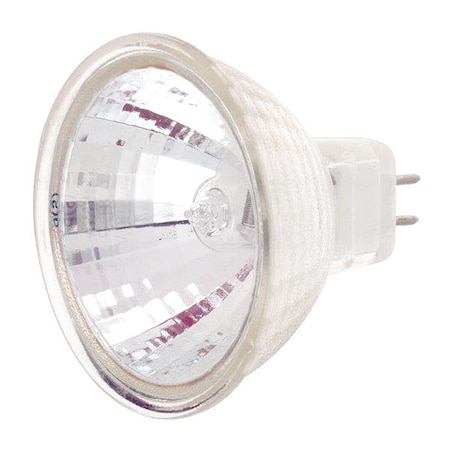 Satco 35W MR16 Halogen Light Bulb - Miniature 2 Pin Round Base - Clear Finish S1996