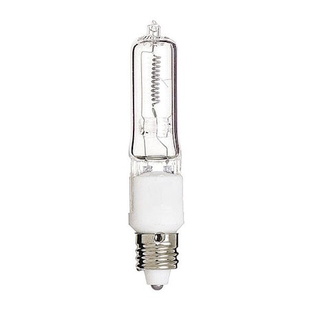 Satco Bulb, Halogen, 500W, T4, Mini Cand Base, Single Ended S3181