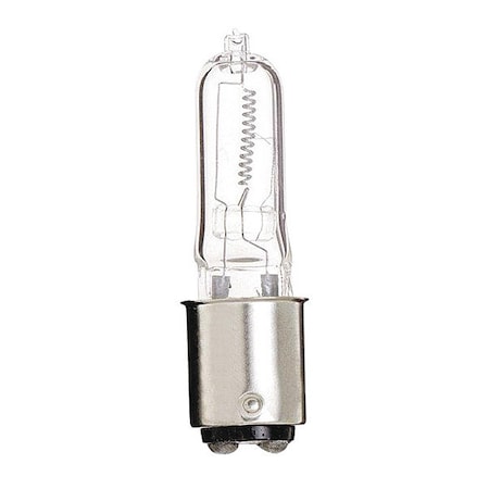 Satco 75W T4 Halogen Light Bulb - Bayonet Double Contact Base - Clear Finish S3432