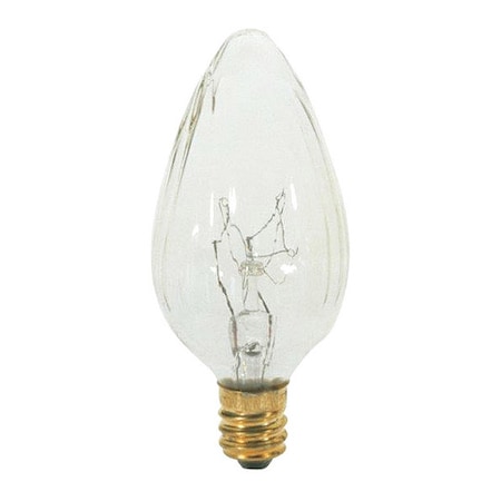Satco 15 W F10 Incandescent - Clear - 1500 Hours - 110L - Candelabra Base - 120V S3360