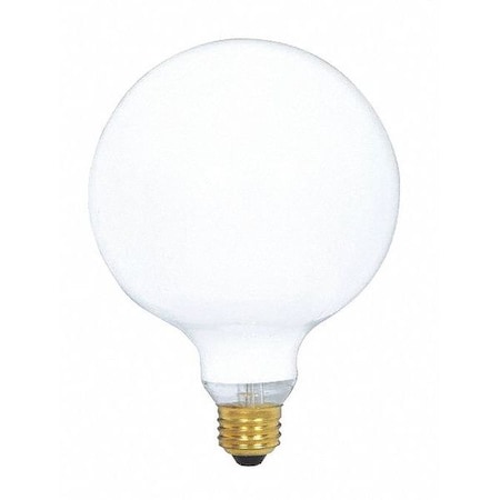 Satco 150 W G40 Incandescent - Gloss White - 4000 Hours - 1550L - Medium Base - 120V S3004