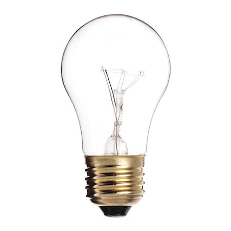 Satco Bulb, Incandescent, 15W, A15, Medium Base, General Service, 2PK S3948