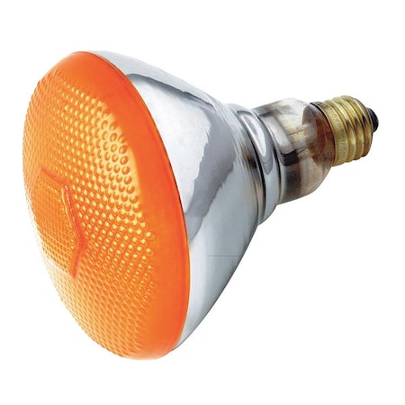 Satco 100 W BR38 Incandescent - Amber - 2000 Hours - Medium Base - 120V S4425